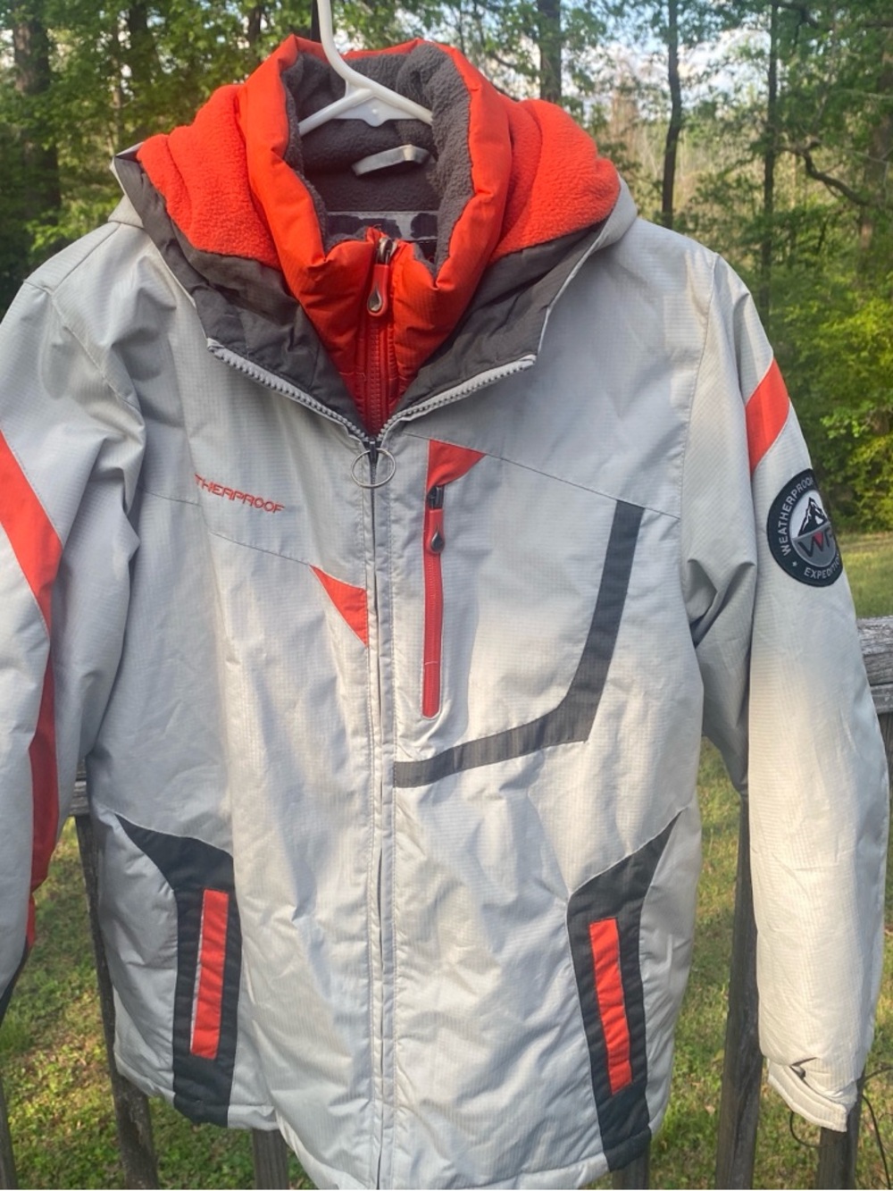 Weatherproof Gray and Red Ski Jacket
